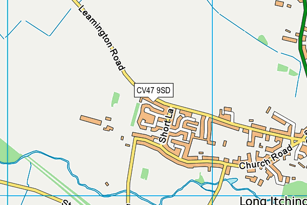 CV47 9SD map - OS VectorMap District (Ordnance Survey)