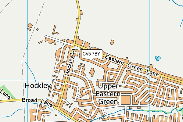 CV5 7BY map - OS VectorMap District (Ordnance Survey)