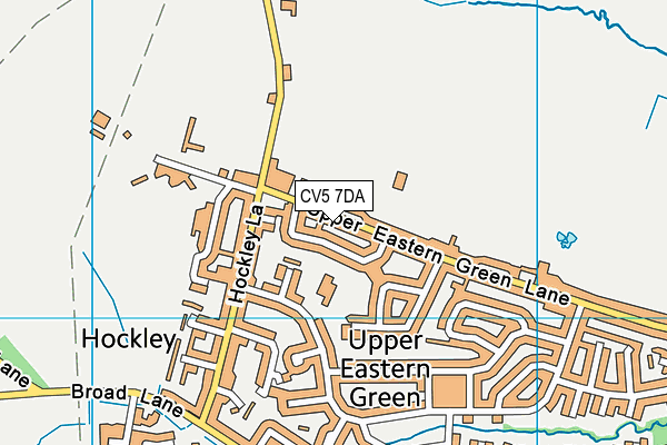CV5 7DA map - OS VectorMap District (Ordnance Survey)