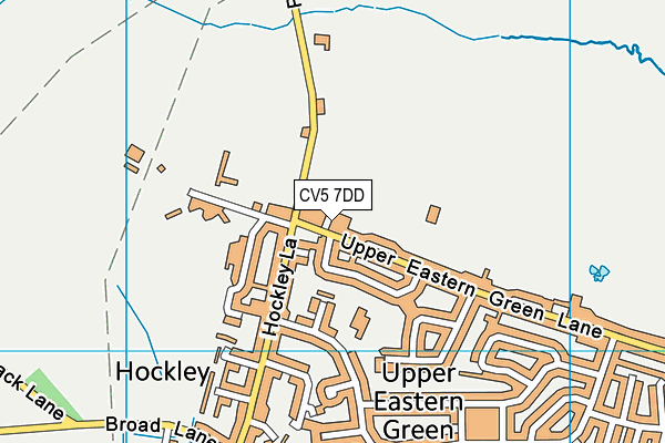 CV5 7DD map - OS VectorMap District (Ordnance Survey)