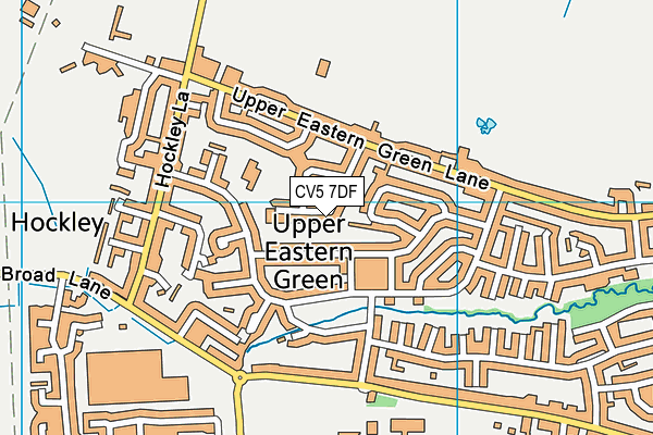 CV5 7DF map - OS VectorMap District (Ordnance Survey)