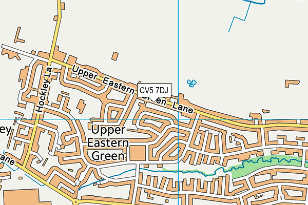 CV5 7DJ map - OS VectorMap District (Ordnance Survey)