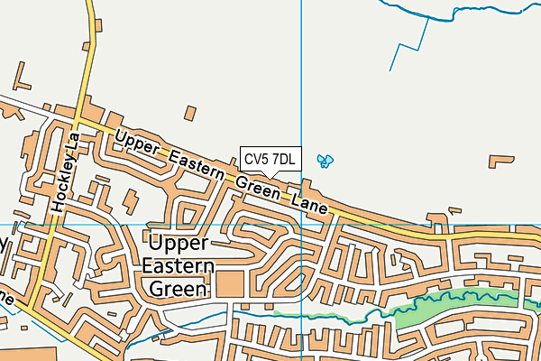 CV5 7DL map - OS VectorMap District (Ordnance Survey)