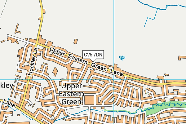 CV5 7DN map - OS VectorMap District (Ordnance Survey)