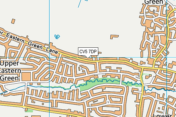 CV5 7DP map - OS VectorMap District (Ordnance Survey)