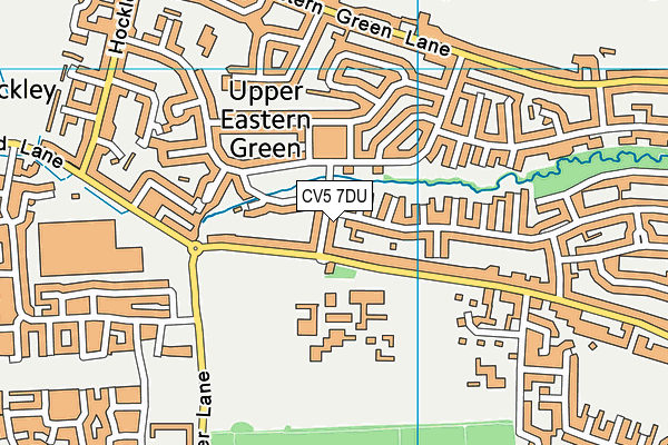 CV5 7DU map - OS VectorMap District (Ordnance Survey)