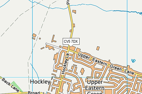 CV5 7DX map - OS VectorMap District (Ordnance Survey)