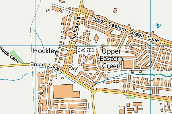 CV5 7ED map - OS VectorMap District (Ordnance Survey)