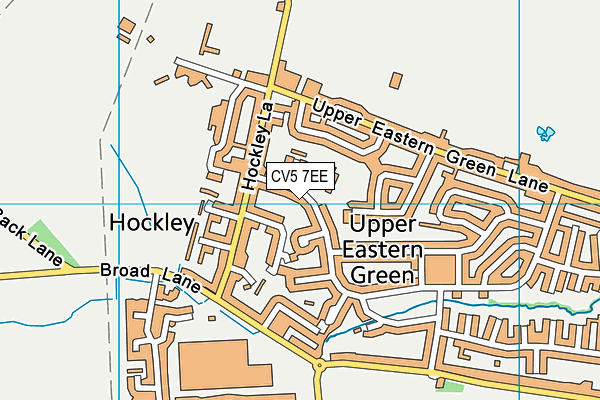 CV5 7EE map - OS VectorMap District (Ordnance Survey)
