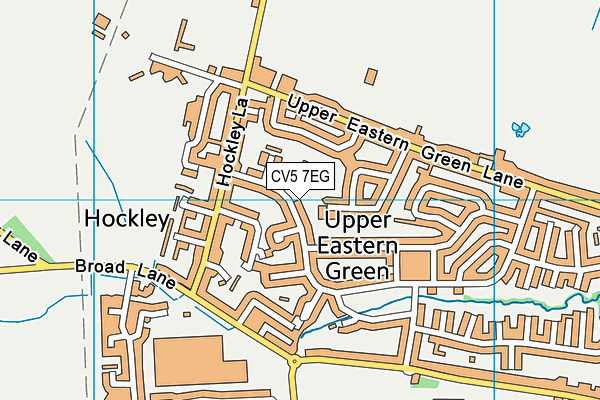 CV5 7EG map - OS VectorMap District (Ordnance Survey)
