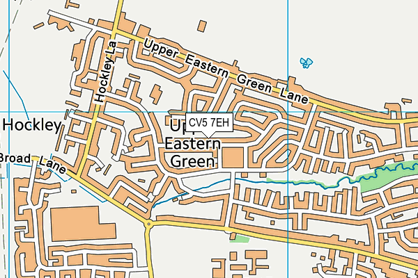 CV5 7EH map - OS VectorMap District (Ordnance Survey)