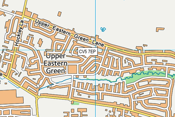 CV5 7EP map - OS VectorMap District (Ordnance Survey)