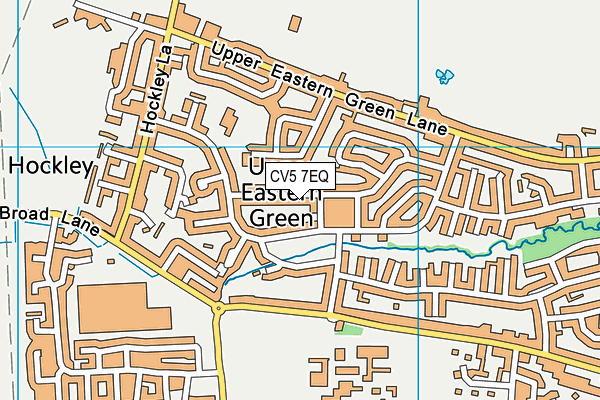 CV5 7EQ map - OS VectorMap District (Ordnance Survey)