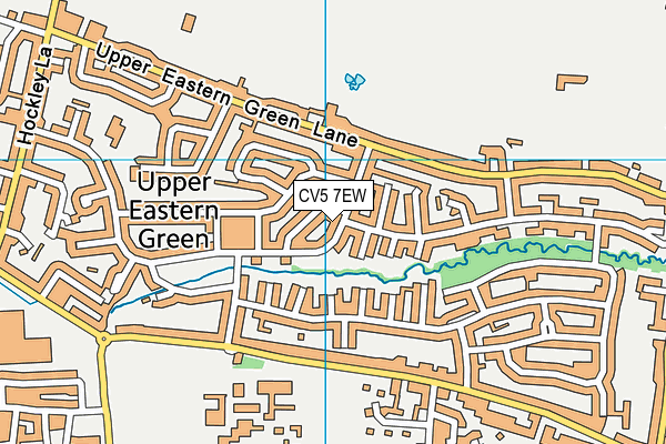 CV5 7EW map - OS VectorMap District (Ordnance Survey)