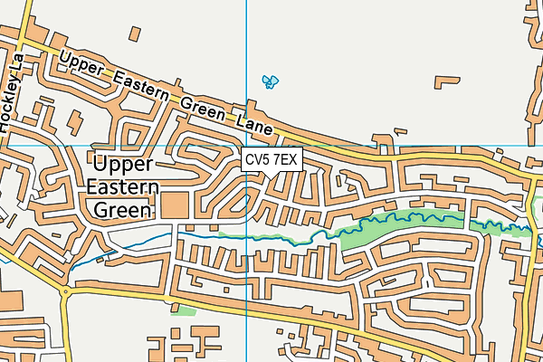 CV5 7EX map - OS VectorMap District (Ordnance Survey)