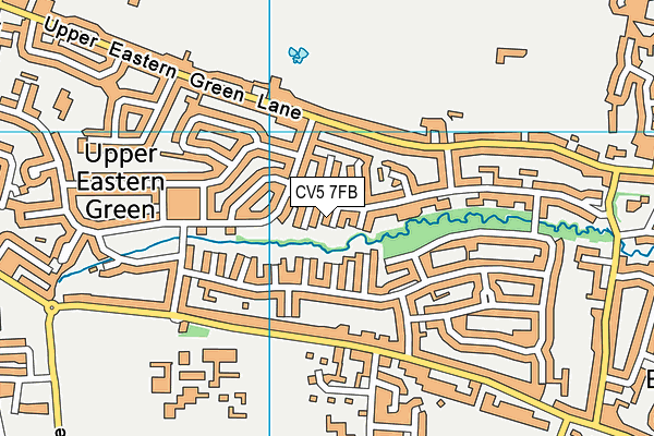 CV5 7FB map - OS VectorMap District (Ordnance Survey)