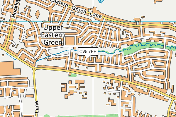 CV5 7FE map - OS VectorMap District (Ordnance Survey)