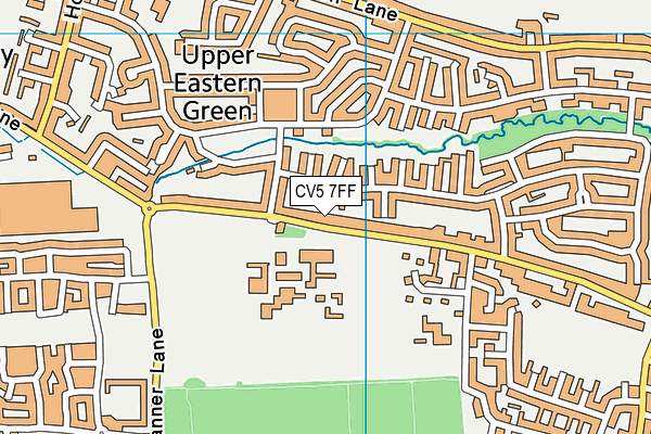 Powerleague (Coventry) map (CV5 7FF) - OS VectorMap District (Ordnance Survey)
