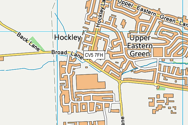 CV5 7FH map - OS VectorMap District (Ordnance Survey)