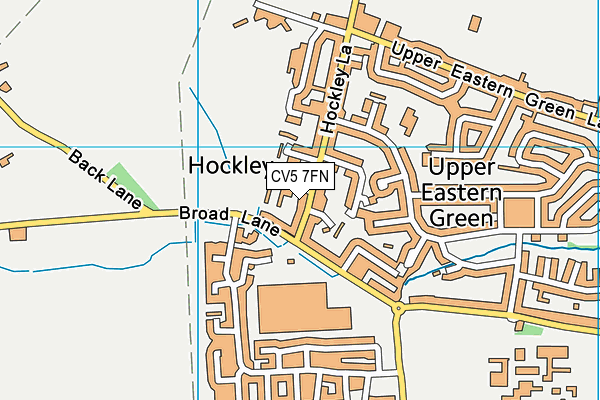 CV5 7FN map - OS VectorMap District (Ordnance Survey)