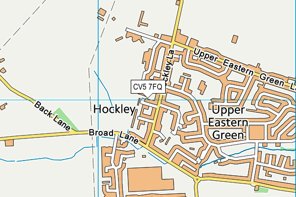 CV5 7FQ map - OS VectorMap District (Ordnance Survey)