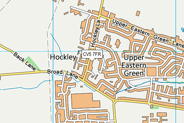 CV5 7FR map - OS VectorMap District (Ordnance Survey)
