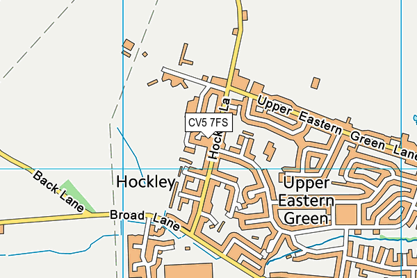 CV5 7FS map - OS VectorMap District (Ordnance Survey)