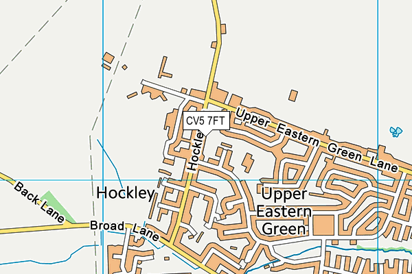 CV5 7FT map - OS VectorMap District (Ordnance Survey)