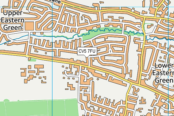 CV5 7FU map - OS VectorMap District (Ordnance Survey)