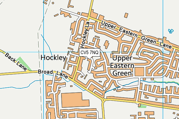 CV5 7NQ map - OS VectorMap District (Ordnance Survey)