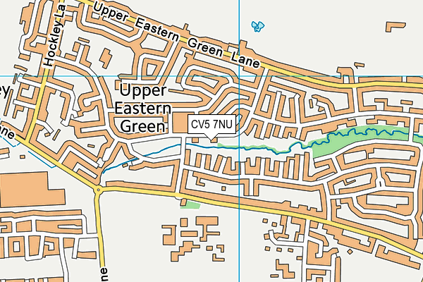 CV5 7NU map - OS VectorMap District (Ordnance Survey)