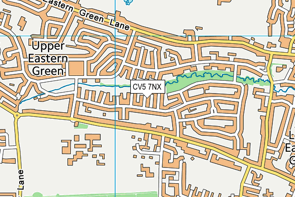 CV5 7NX map - OS VectorMap District (Ordnance Survey)