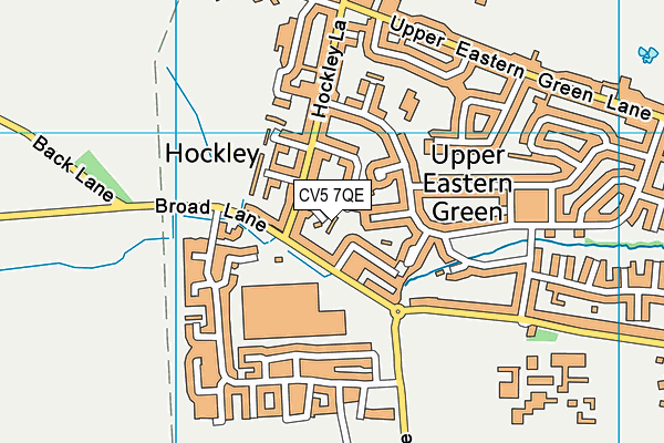 CV5 7QE map - OS VectorMap District (Ordnance Survey)
