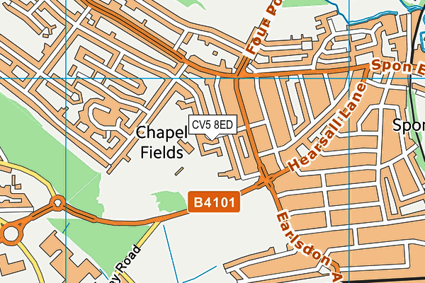 All Souls Catholic Primary School map (CV5 8ED) - OS VectorMap District (Ordnance Survey)