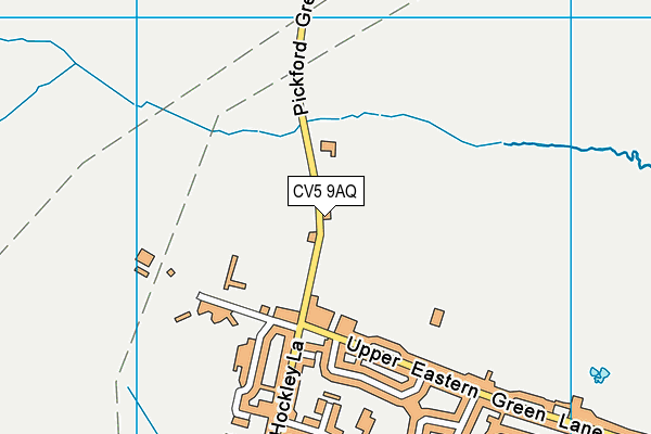 CV5 9AQ map - OS VectorMap District (Ordnance Survey)