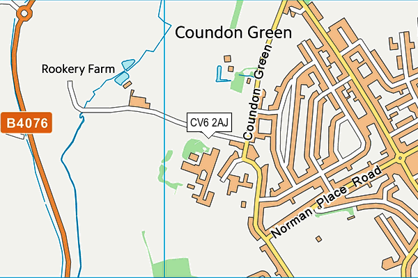 Coundon Court map (CV6 2AJ) - OS VectorMap District (Ordnance Survey)