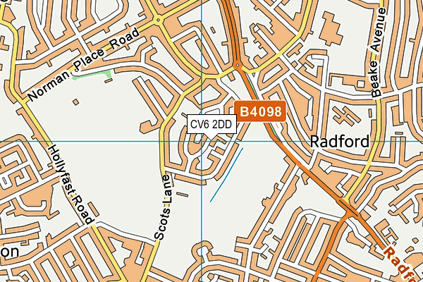 CV6 2DD map - OS VectorMap District (Ordnance Survey)