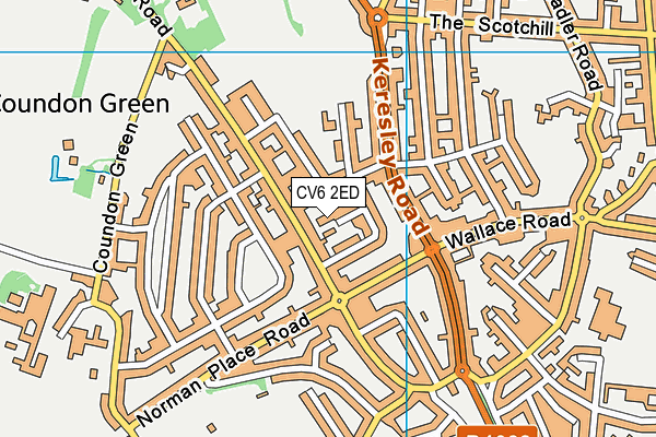 CV6 2ED map - OS VectorMap District (Ordnance Survey)