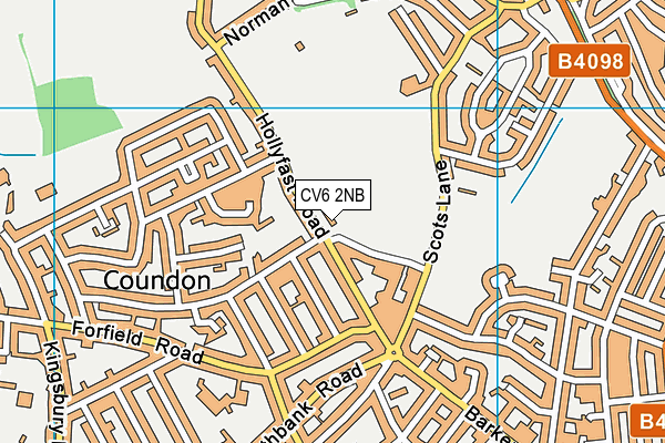 CV6 2NB map - OS VectorMap District (Ordnance Survey)