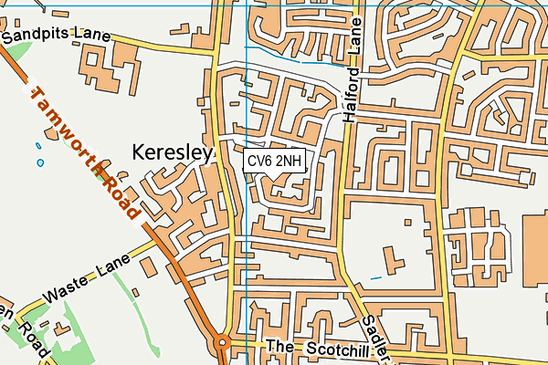 CV6 2NH map - OS VectorMap District (Ordnance Survey)