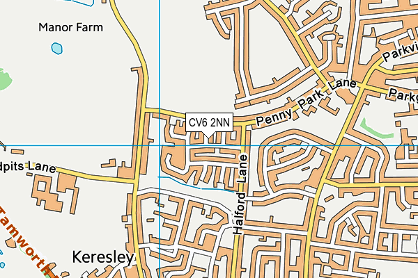 CV6 2NN map - OS VectorMap District (Ordnance Survey)