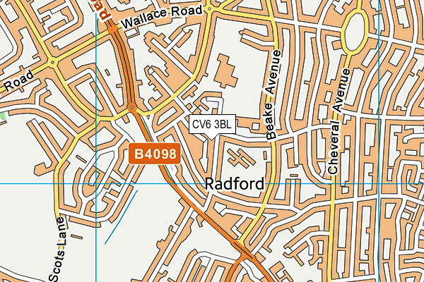 St Augustine's Sports Centre (Coventry) map (CV6 3BL) - OS VectorMap District (Ordnance Survey)