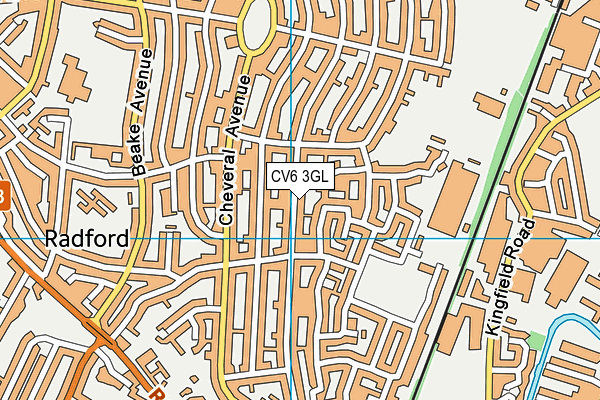 CV6 3GL map - OS VectorMap District (Ordnance Survey)
