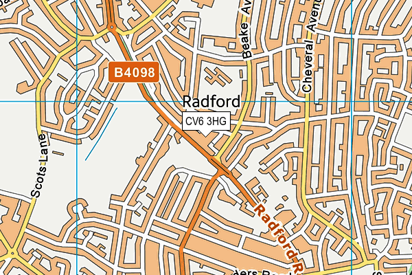 CV6 3HG map - OS VectorMap District (Ordnance Survey)