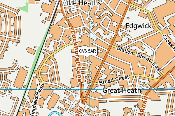 Foleshill Sports & Leisure Centre (Closed) map (CV6 5AR) - OS VectorMap District (Ordnance Survey)