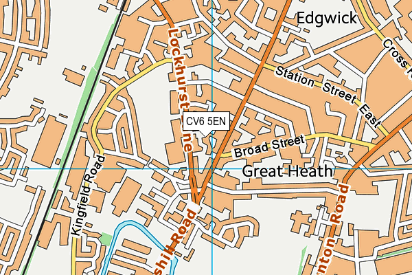 CV6 5EN map - OS VectorMap District (Ordnance Survey)