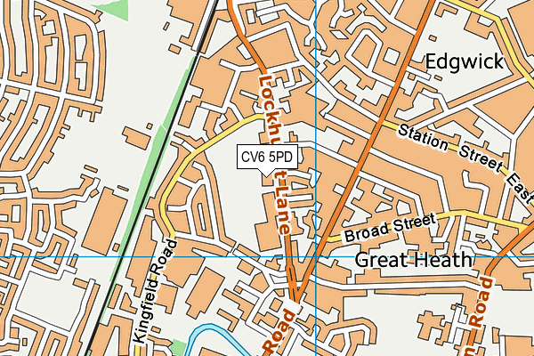 Mercia Park (Closed) map (CV6 5PD) - OS VectorMap District (Ordnance Survey)