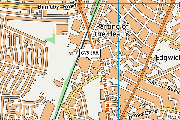 CV6 5RR map - OS VectorMap District (Ordnance Survey)