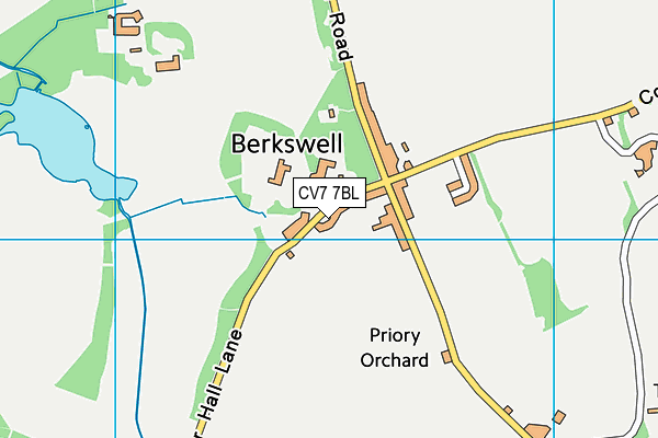 CV7 7BL map - OS VectorMap District (Ordnance Survey)