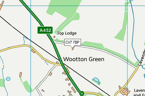 CV7 7BP map - OS VectorMap District (Ordnance Survey)